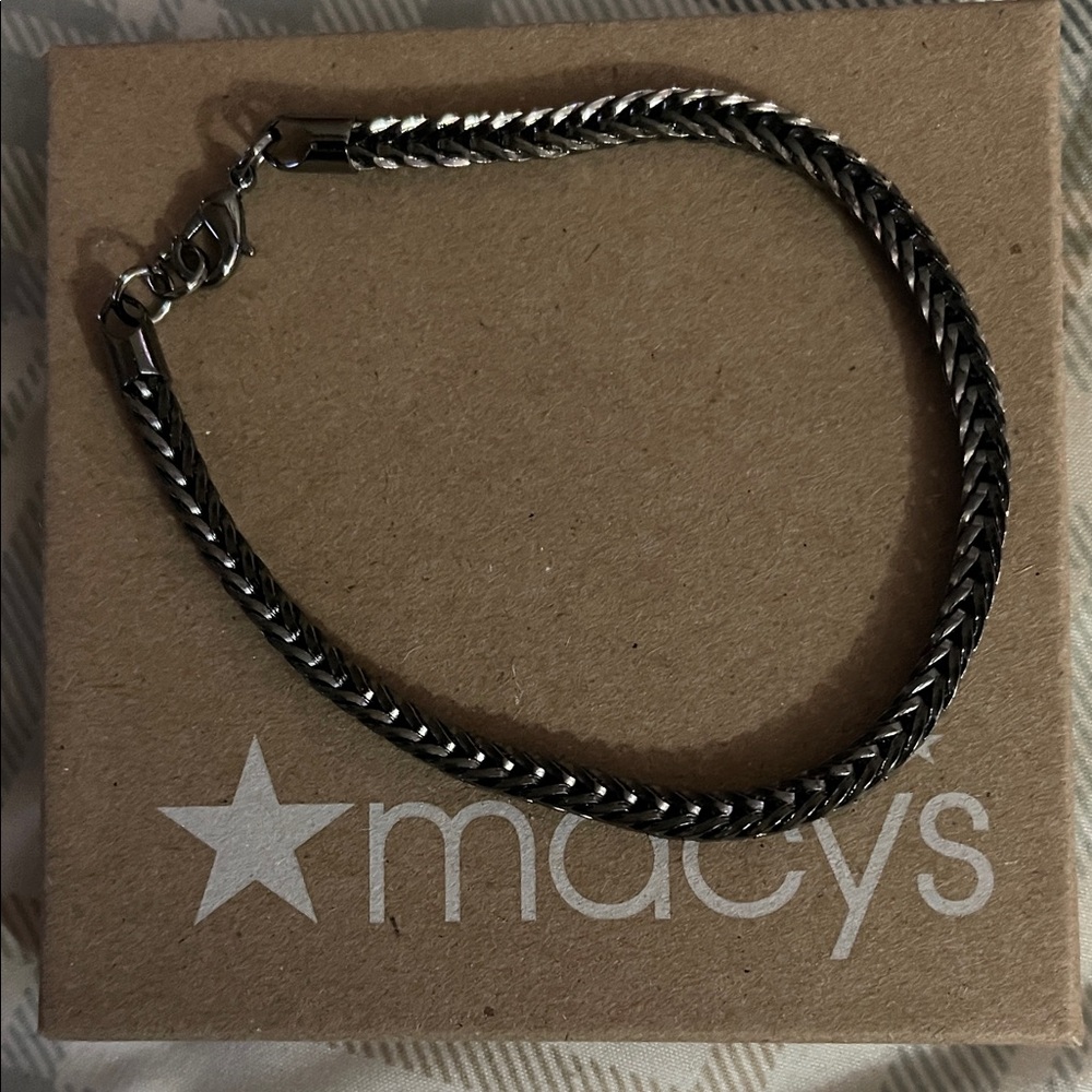 Men's Black / Silver Bracelet
